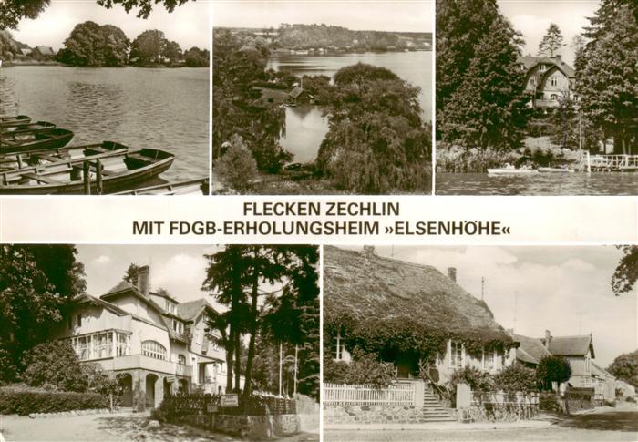 Flecken Zechlin Rheinsberg Seepanorama FDGB Ferienheim Elsenhoehe Teilansichten