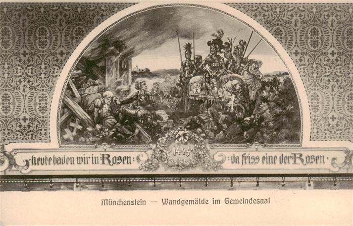 Muenchenstein BL Wandgemaelde im Gemeindesaal