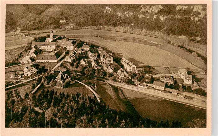 Beuron Donautal Fliegeraufnahme mit Kloster