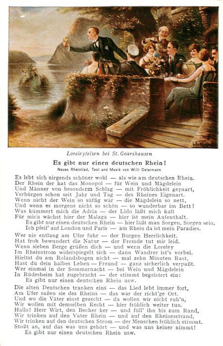 St Goarshausen Rhein Der Loreleyfelsen