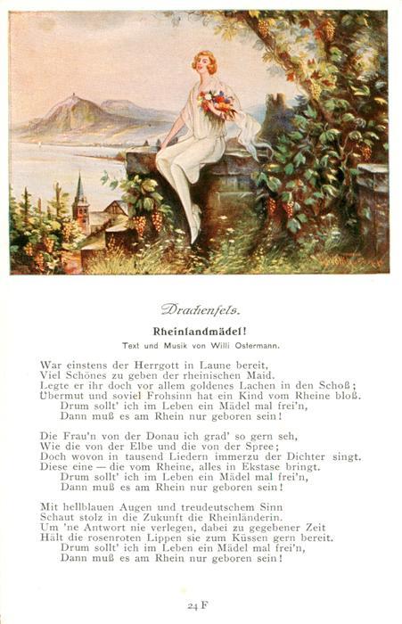 Drachenfels Ruine Koenigswinter Rheinlandmaedel