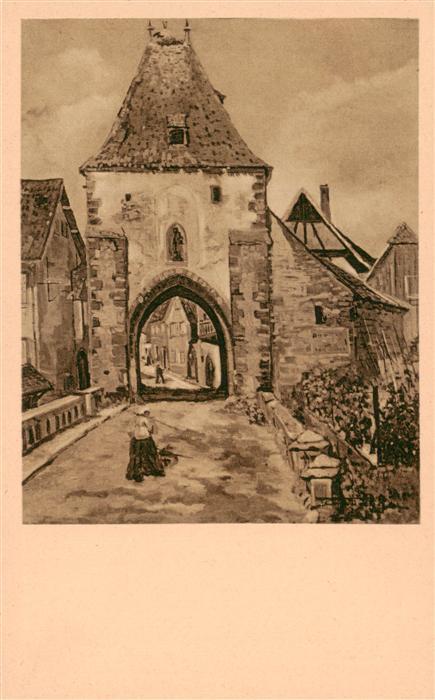 Boersch Boersch 67 Alsace Medertor Gemälde