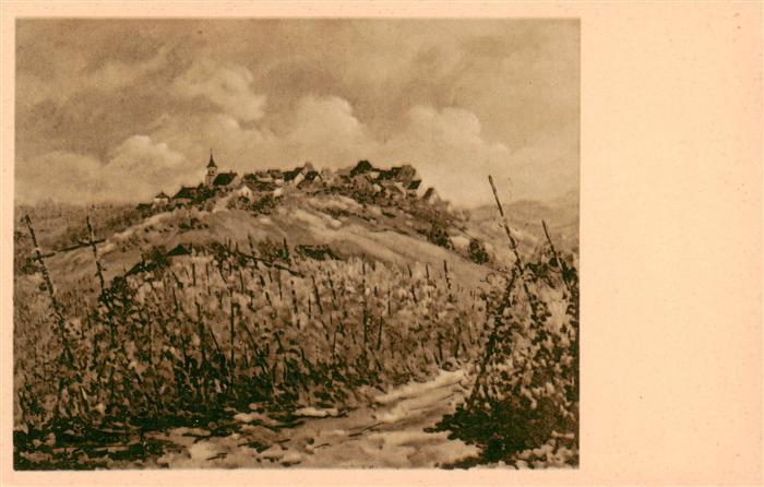 Zellenberg 68 Haut-Rhin Panorama Gemälde