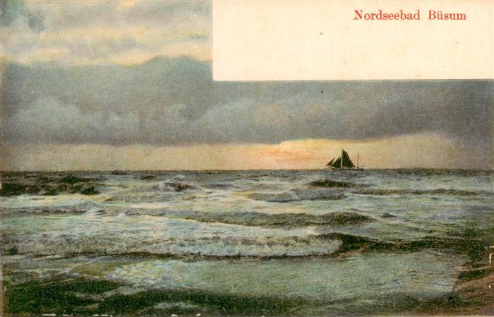 Buesum Nordseebad Nordsee Motiv