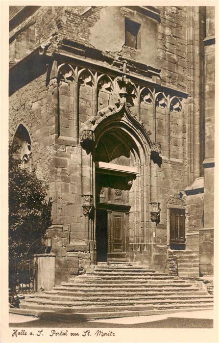 Halle  Saale Portal von St Moritz