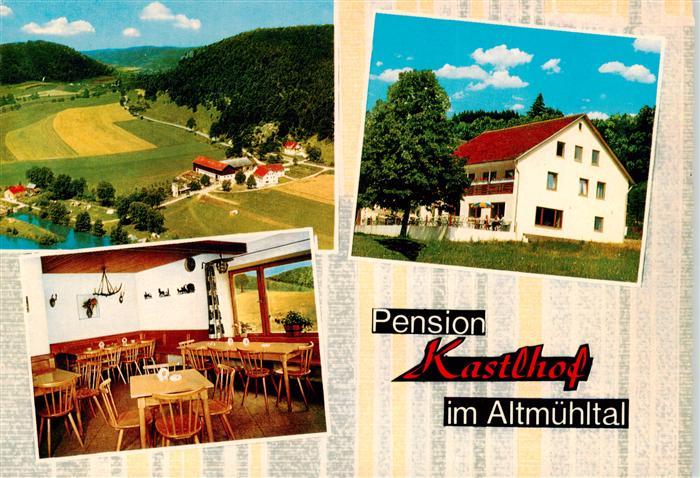 Essing Fliegeraufnahme Pension Kastlhof Gaststube