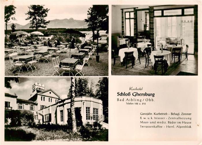 Bad Aibling Kurhotel Schloss Ghersburg Terrasse Gastraum