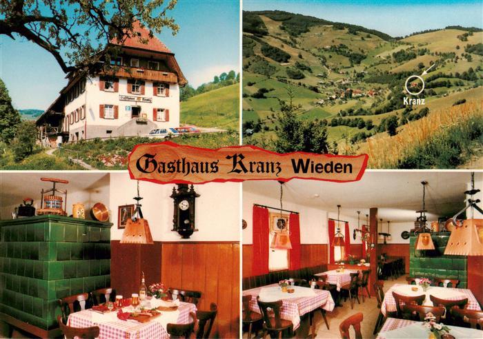 Wieden Schwarzwald Gasthaus Kranz Gastraeume Panorama