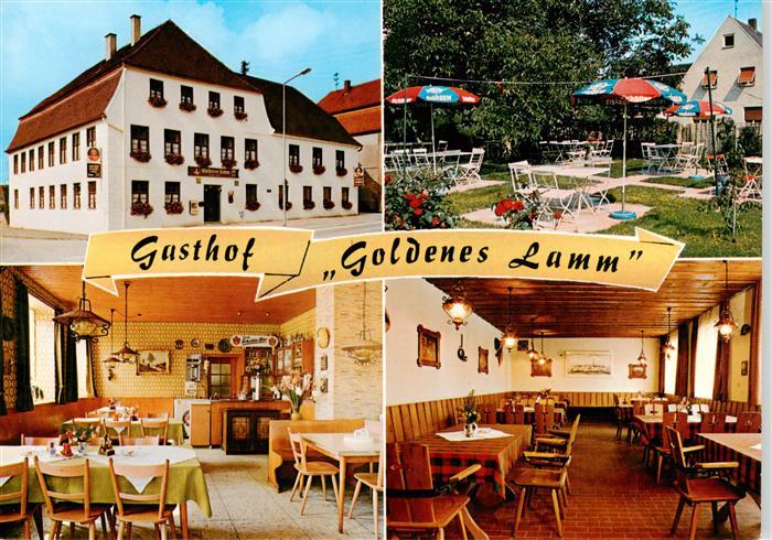 Moettingen Gasthof Goldenes Lamm Gastraeume Freiterrasse