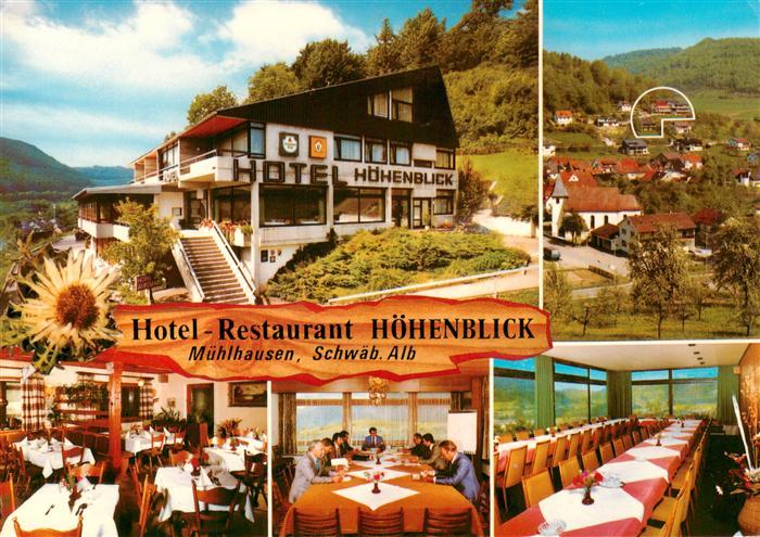 Muehlhausen Taele Hotel Restaurant Hoehenblick Gastraeume Panorama