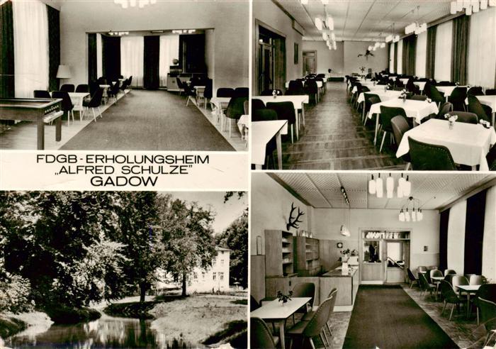 Gadow Lanz FDGB Erholungsheim Alfred Schulze Gastraeume