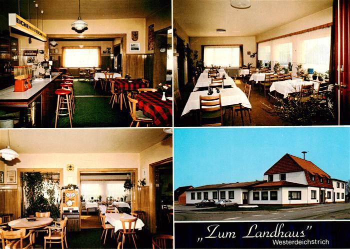 Westerdeichstrich Gasthaus Zum Landhaus Bar Saal Gastraeume