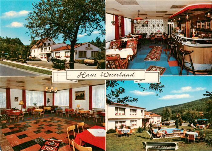 Reinhardshagen Haus Weserland Gastraeume Bar Pool