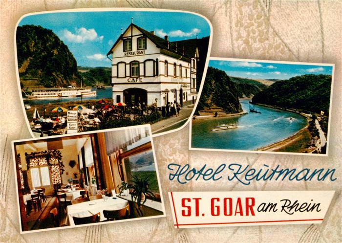 St Goar Rhein Hotel Keutmann Restraurant Rheinpartie