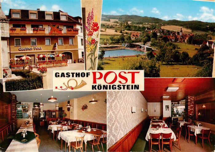 Koenigstein Oberpfalz Gasthof Post Panorama Gastraeume