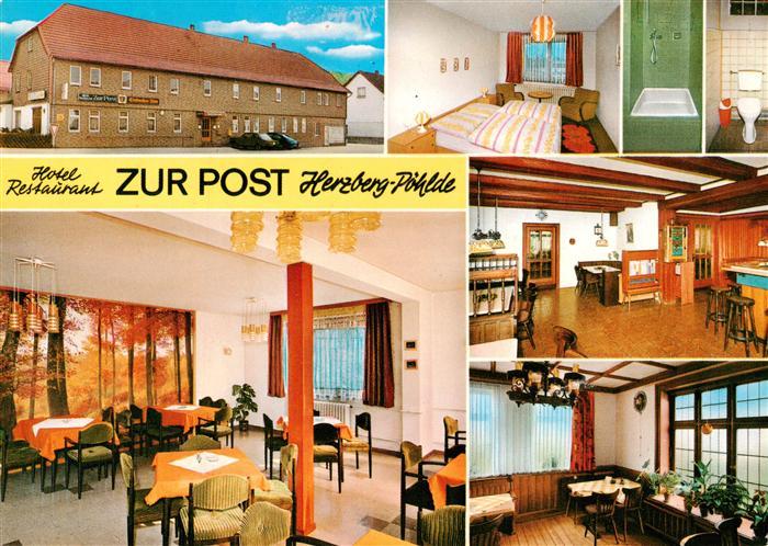 Poehlde Hotel Restaurant Zur Post Gastraeume Gaestezimmer Bad