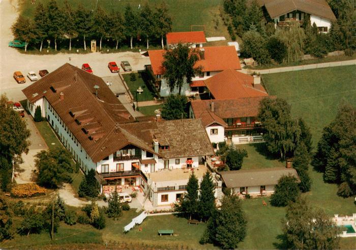 Hellmannsberg Waging See Gasthof Pension Schweizerhof Fliegeraufnahme