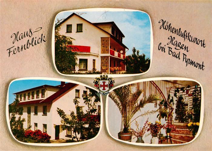 Hagen Bad Pyrmont Haus Fernblick Treppenaufgang