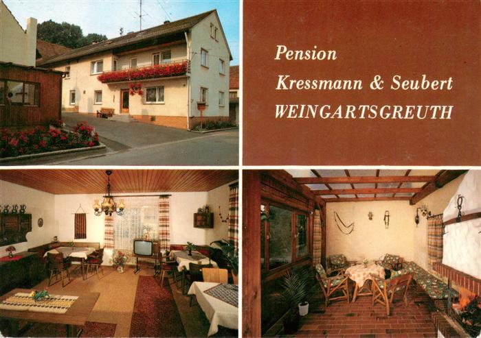 Weingartsgreuth Pension Kressmann und Seubert Gastraeume