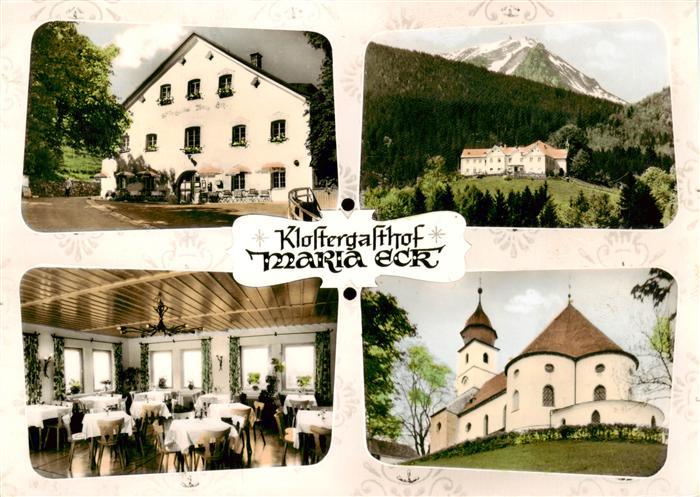 Eisenaerzt Klostergasthof Maria Eck Gastraeume Kirche Panorama