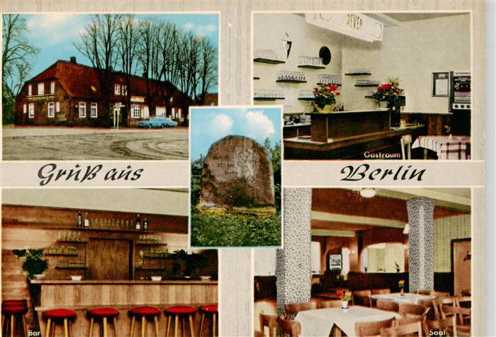 BERLIN  CITY Gaststaette Berliner Muehle Gastraeume Bar