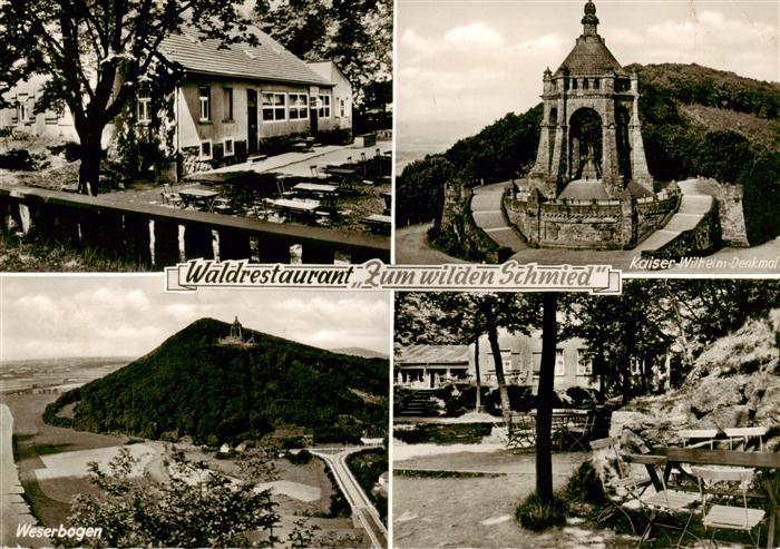 Dehme Bad Oeynhausen Waldrestaurant Zum wilden Schmied Kaiser Wilhelm Denkmal We