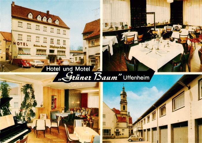 Uffenheim Hotel und Motel Gruener Baum Gastraeume Kirche