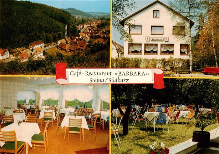 Steina Suedharz Fliegeraufnahme Cafe Restaurant Barbara Gastraeume Gartenterrass