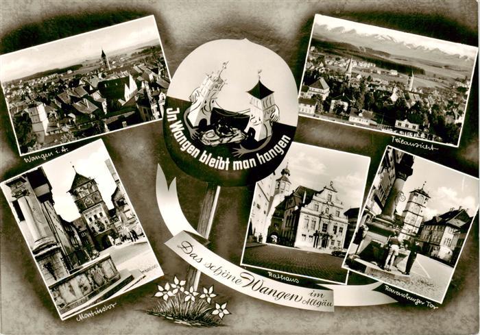 Wangen Allgaeu Panorama Martinstor Rathaus Teilansicht Ravensburger Tor