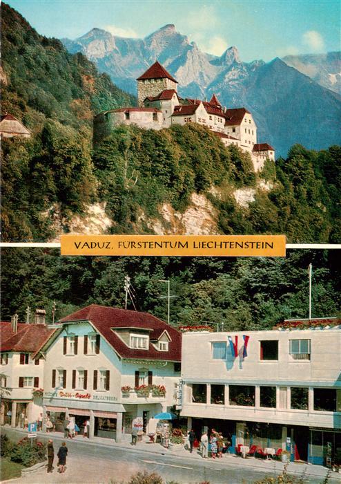 Vaduz Liechtenstein FL Ortspartie Schloss