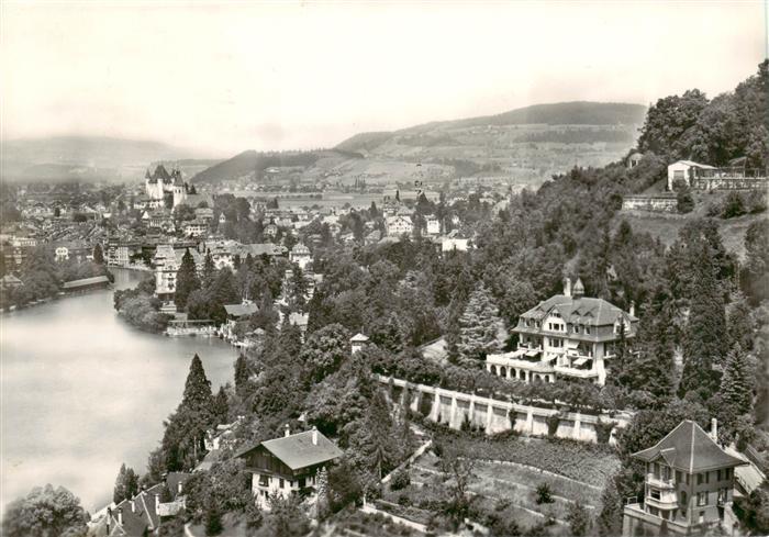 Thun BE Fliegeraufnahme mit Sonnenhof Thun