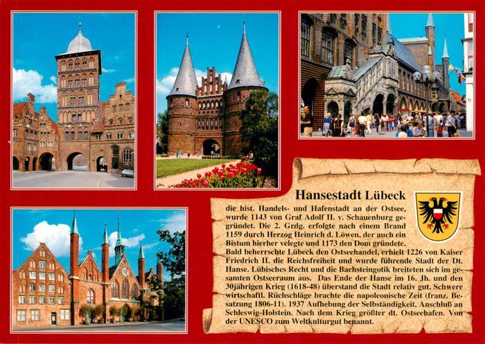 Chronik-AK Hansestadt Luebeck