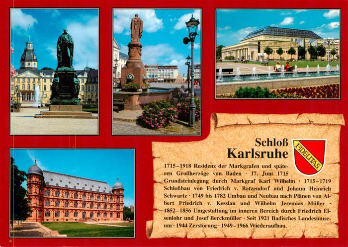 Chronik-AK Schloss Karlsruhe