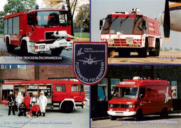 Feuerwehr Fire-Brigade Pompiers Bomberos Flughafen Feuerwehr Berlin schoenefeld