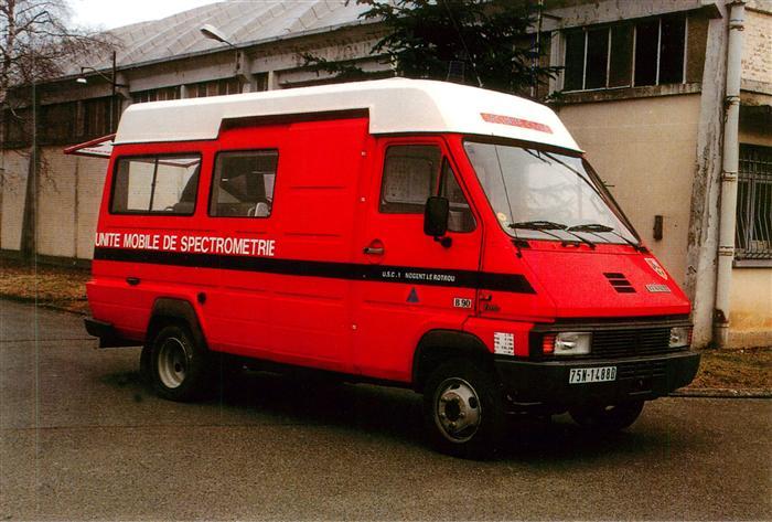 Feuerwehr Fire-Brigade Pompiers Bomberos Unite mobile de spectrometrie Renault M