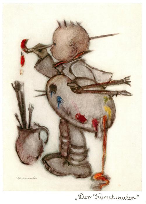 Hummel Kuenstler-AK-Nr. Nr.5671 Der Kunstmaler