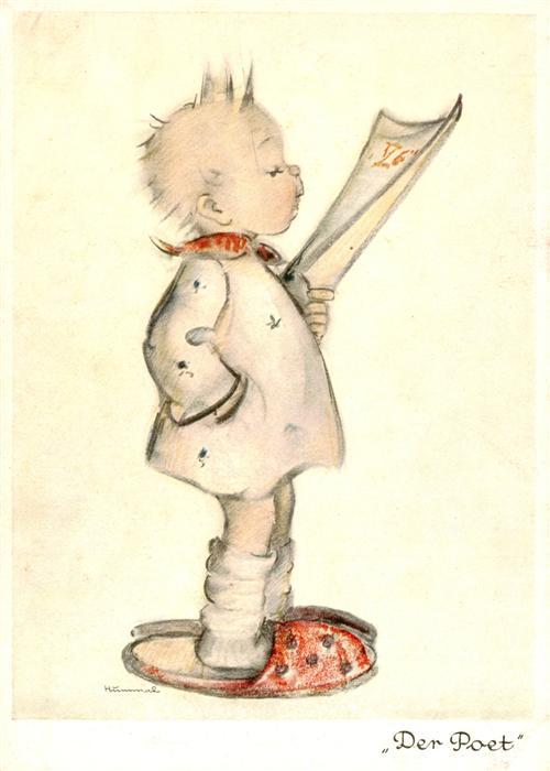 Hummel Kuenstler-AK-Nr. Nr.5553 Der Poet