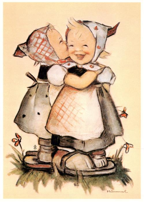 Hummel Kuenstler-AK-Nr. Nr. 5834 Das Geheimnis