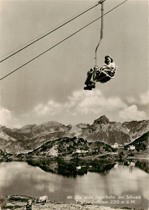 Sessellift Chairlift Telesiege Truebsee-Jochpass