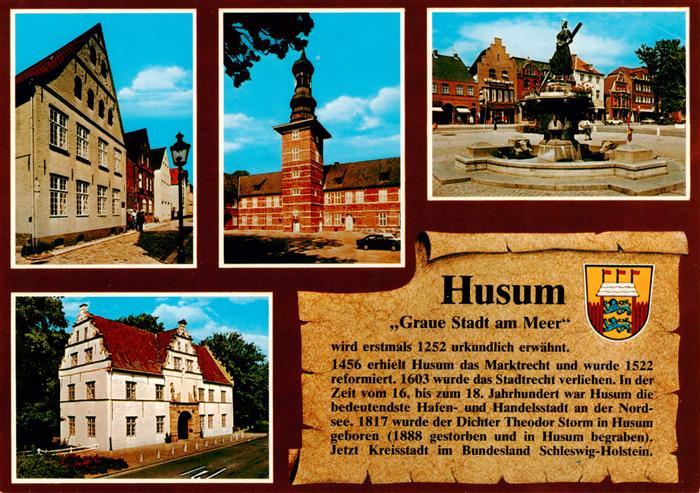 Chronik-AK Husum Graue Stadt am Meer