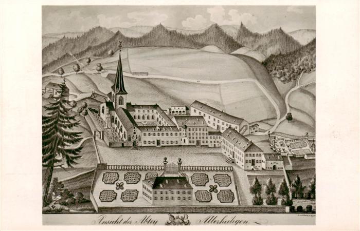 Allerheiligen Oppenau Abtei Allerheiligen Kuenstlerkarte