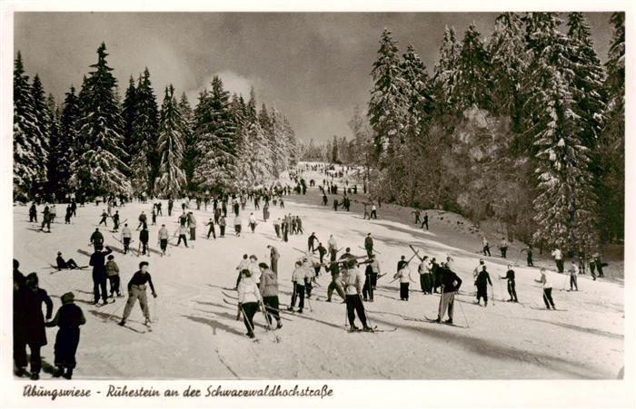 Ruhestein Baiersbronn BW Skihang uebungswiese