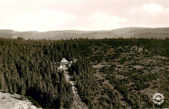 Ruhestein Baiersbronn BW Darmstaedter Huette Fliegeraufnahme