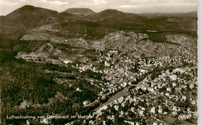Gernsbach Fliegeraufnahme Murgtal