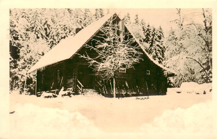 Wildbad Schwarzwald Skihuette des Ski Clubs Pforzheim auf dem Sommerberg