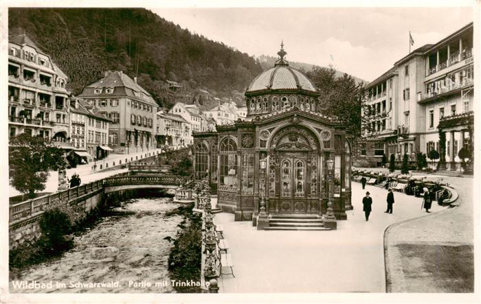 Wildbad Schwarzwald Partie mit Trinkhalle