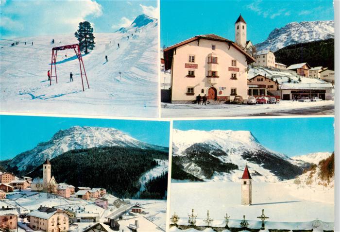 Curon Nuova Neugraun IT Gasthof Zur Traube Post Sklift Panorama Versunkener Kirc