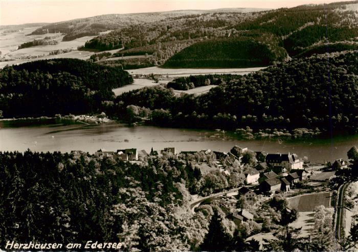 Herzhausen Edersee Fliegeraufnahme