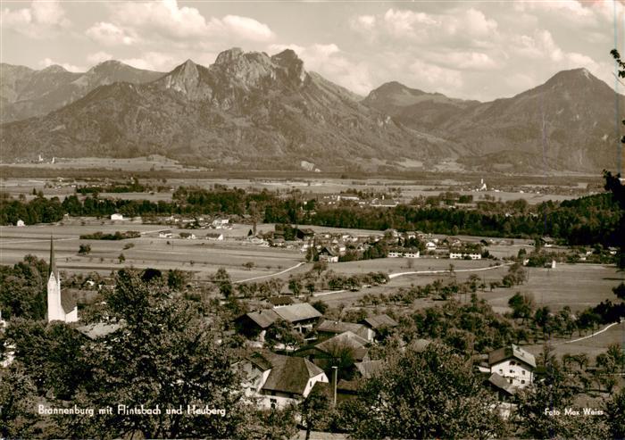 Brannenburg mit Flintsbach und Heuberg Panorama