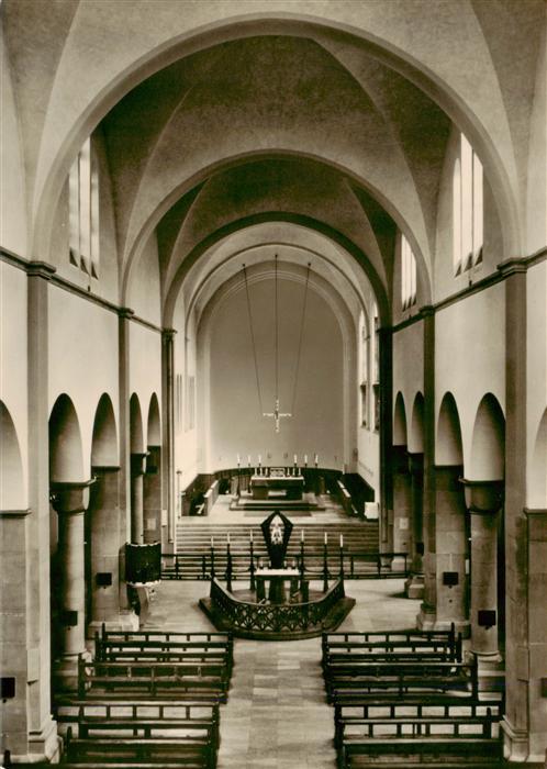 Werl Westfalen Wallfahrts Basilika Werl Mittelschiff und Chorraum